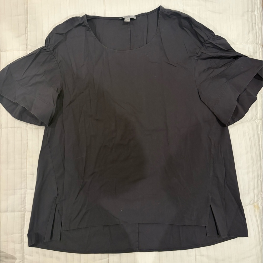 COS Charcoal Short Sleeve Top